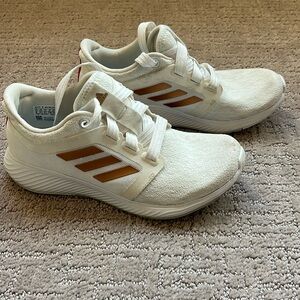 Adidas White and Gold Sneakers - Edge Lux
